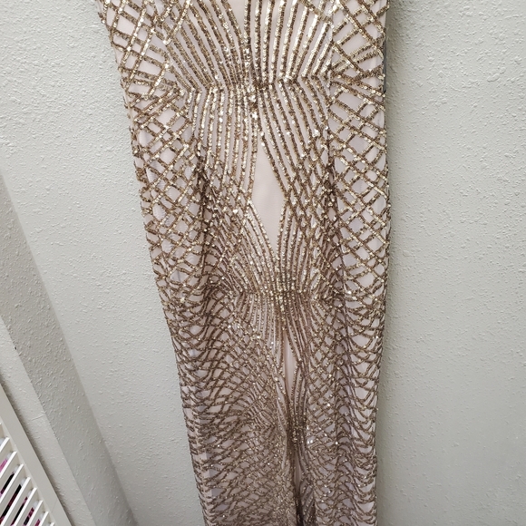 Elegant Champagne Gown - Picture 8 of 9